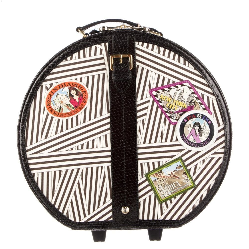 Henri Bendel Hatbox Wheelie - Disturbed Stripe